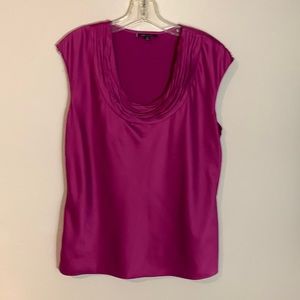 Ann Klein magenta blouse medium